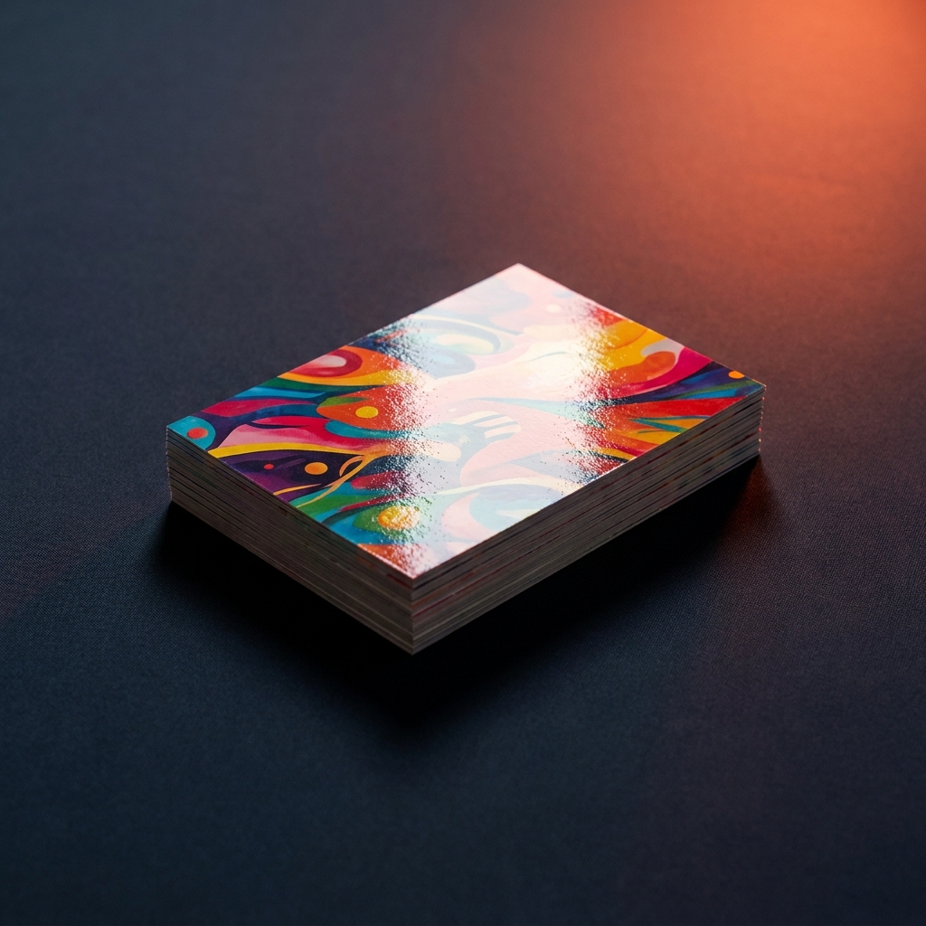 Glossy UV-coated postcards